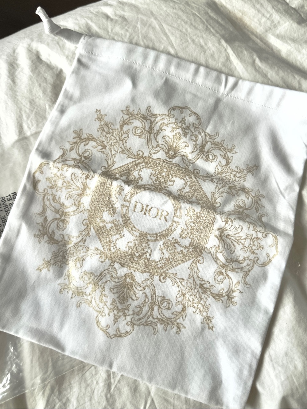 New Dior Drawstring Pouch